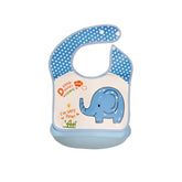 Blue Elephant Silicone Bib