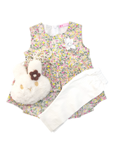 Baby Girl New Style Dress With Trouser & Bag