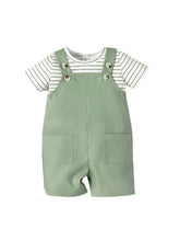 Baby Boys 2Pcs Casual Striped T-Shirt & Dungaree