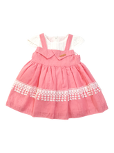 Baby Girl Embroidered Pink Dress With Trouser
