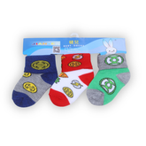 Multi Stripes Pack of 3 Cotton Baby Socks