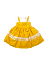Baby Girl Embroidered Yellow Dress With Trouser