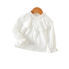 Toddler Baby Girl Fall Outfit Ruffle Long Sleeve Knit Blouse Pullover Top Mini Skirt
