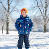 Sweet Dino Printed Winter Jacket