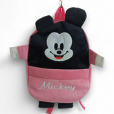 Adorable Pink & Black Mickey Mouse Kids' Backpack / School Bag