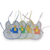 Adorable Elephant & Hedgehog Baby Bib - Soft Cotton