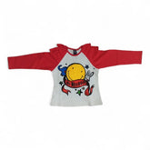 Red and White Long-Sleeve Shirt for Kids