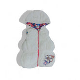 White Fluffy Kids' Hooded Vest