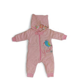 Sweet Birdie Pink Polka Dot Hooded Baby