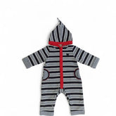 Cozy Full-Zip Baby Romper with Pockets