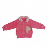 Cozy Pink Velour Kids' Jacket