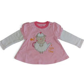 "Tea Time Sheep" Ruffle-Sleeve Tunic