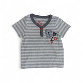 Cute & Comfy Striped Keyhole T-Shirt