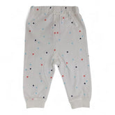 White Multi-Color Confetti Dot Baby Jogger Pants