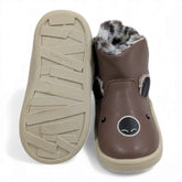 Brown Faux-Fur Lined Koala/Bear Baby Winter Boots