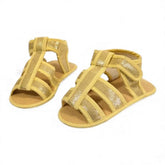 Sparkling Gold Gladiator Baby Sandals