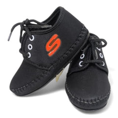 Adorable Black Baby Moccasins