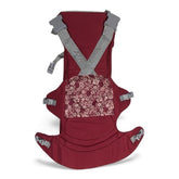 Crimson Bloom" Ergonomic Baby Carrier -Red