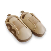 Premium Soft-Sole Toddler Sneakers - Beige & Brown Shoes