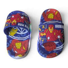 Kids' Lightning Iron-Man Ultimate Blue Rubber Slippers