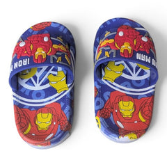 Kids' Lightning Iron-Man Ultimate Blue Rubber Slippers