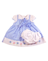 Polka Dot Girl Dress (Blue)