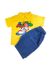 Boy Mario T-Shirt & Nicker (Yellow)