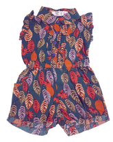 Tropical Print A-Line Dress