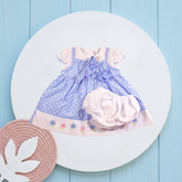 Polka Dot Girl Dress (Blue)