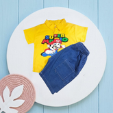 Boy Mario T-Shirt & Nicker (Yellow)