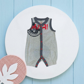 Grey Sleeveless Romper