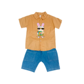 Boy Rabbit T-Shirt & Nicker (Brown)