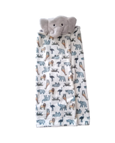Baby Plush Animal Face Hooded Blanket