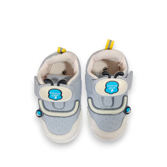 Adorable Grey Baby First Walker Shoes
