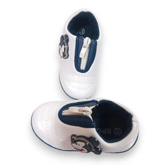 Adorable Lightning Mickey Mouse Kids' (Navy Blue) Casual Shoes with Zipper Closure