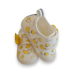 Adorable Banana Print Breathable Anti-Slip Baby First Walkers