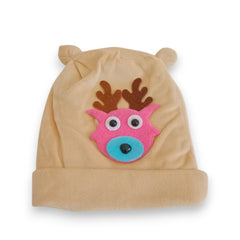 Adorable Brown Plush Reindeer Beanie Hat/Cap for Kids