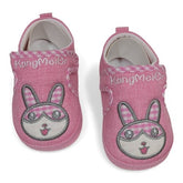 Soft Sole Pink Bunny Baby Booties