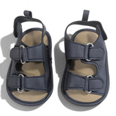 Dual-Strap Infant Explorer Sandals - Navy Blue