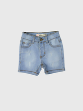 Ripped Light Blue Shorts