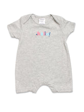 Gray Hello Half Romper