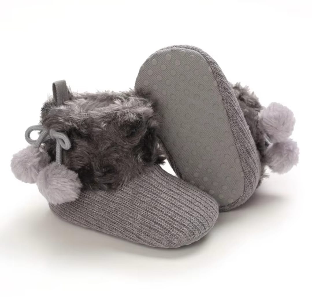 Baby Girls Soft & Fluffy Snow Shoes
