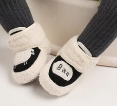 Off White Sheep Baby Fleece Warm Shoes