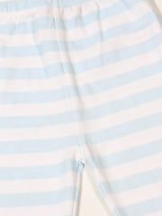 Blue and White Stripe Tights