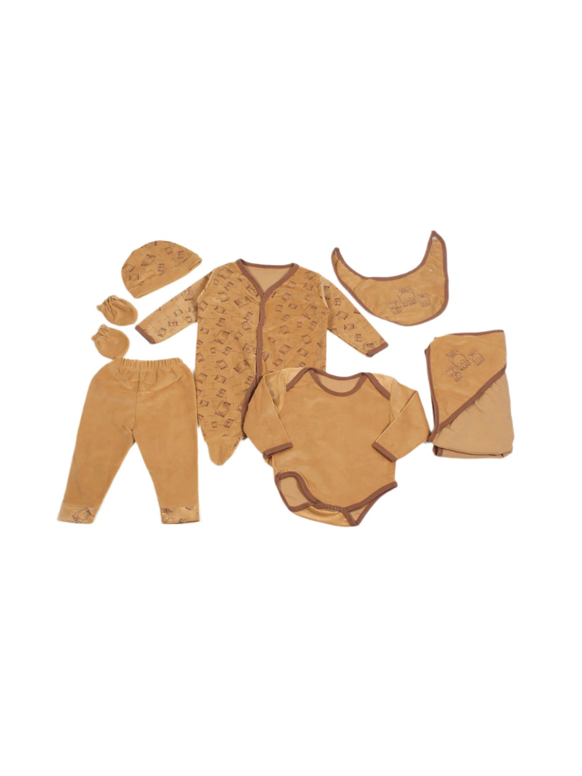 7 Pc Baby Velvet Gift Set