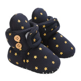 Golden Stars Fluffy Shoes