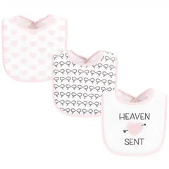 Hudson Baby Bib Haven Sent Heart Arrow Pack of 3