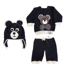Handmade Crochet Baby Boy Teddy Bear Outfit