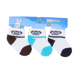 Multi Stripes Pack of 3 Cotton Baby Socks