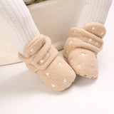 Brown Star Baby Winter Cute Wram Winter Shoes